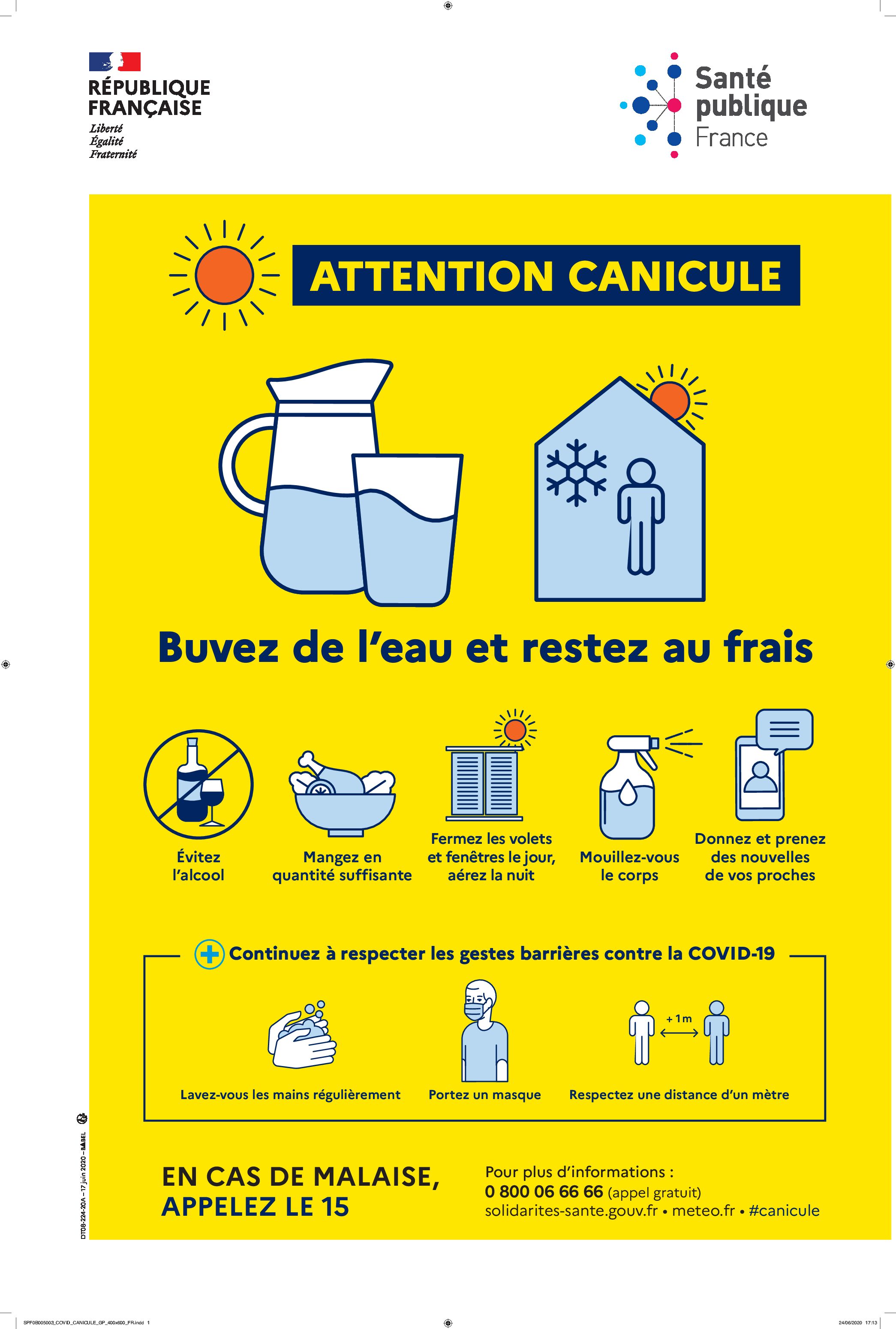 Alerte Canicule : les bons réflèxes