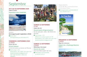 Agenda – Automne 2020