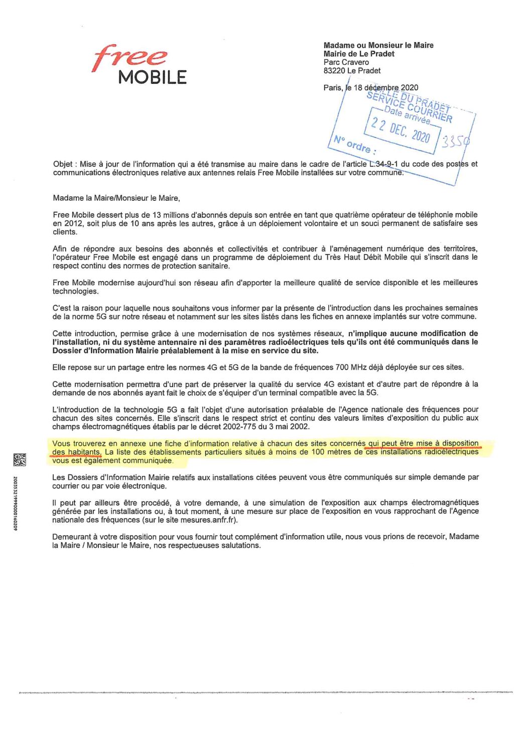 Déploiement d’antennes relais 5g