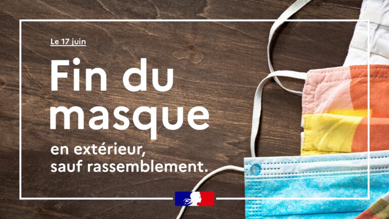 Fin du port du masque obligatoire en extérieur - Ville du ...