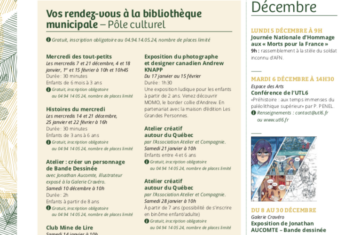 Agenda – Hiver 2022