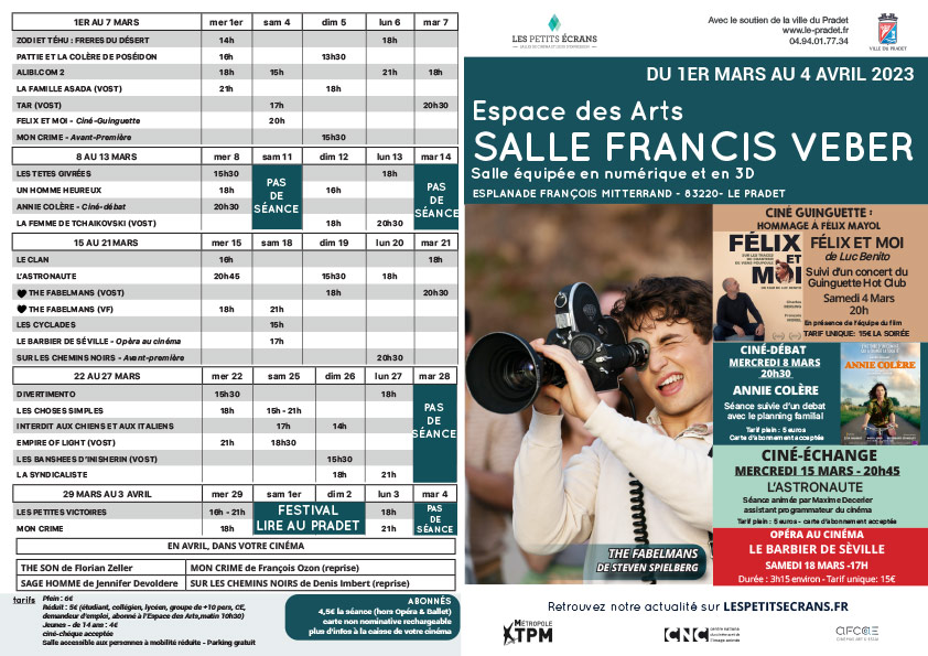 Programme cinéma Le Pradet