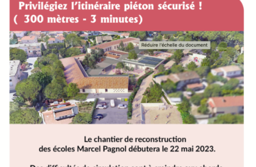 Ecoles Marcel Pagnol – Itinéraire piéton recommandé