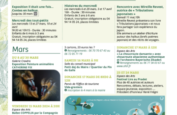 Agenda – Printemps 2024