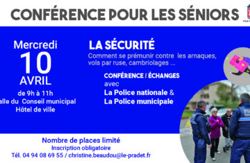 Conférence sur la sécurité à destination des seniors