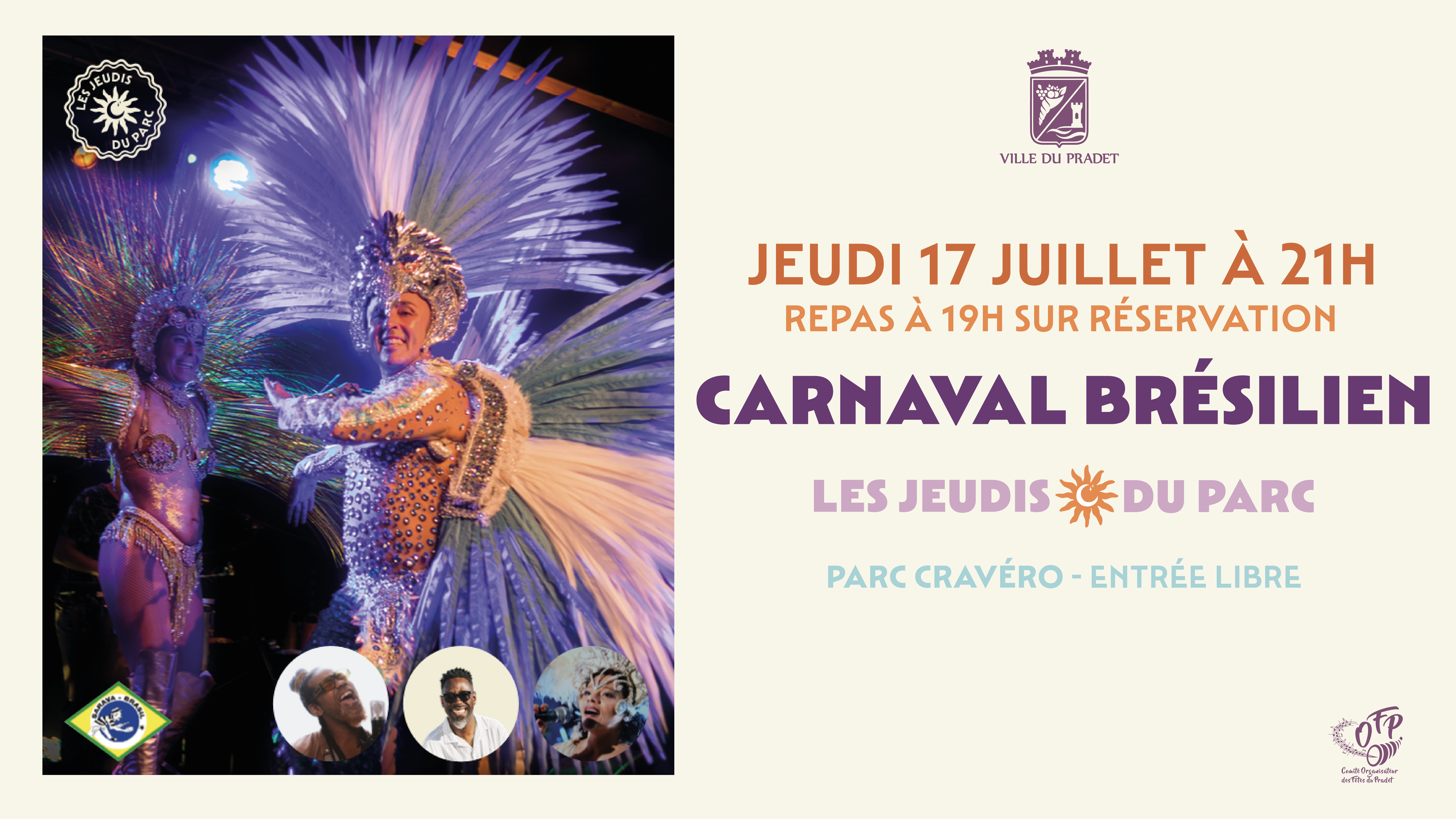 Les Jeudis du Parc – Soirée carnaval Brésilien