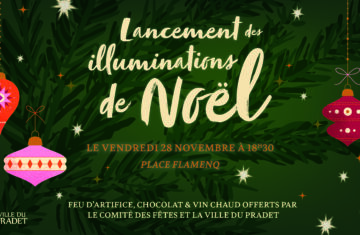 Lancement des illuminations de Noël et feu d’artifice