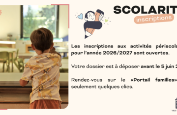 Inscription aux activités périscolaires 2026/2027