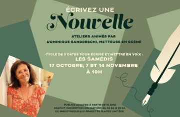 Bibliothèque municipale – Ateliers d&rsquo;écriture